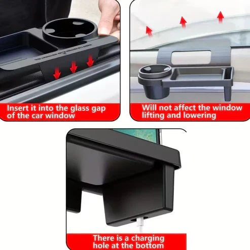 Car Armrest Mobile Phone & Cup Holder